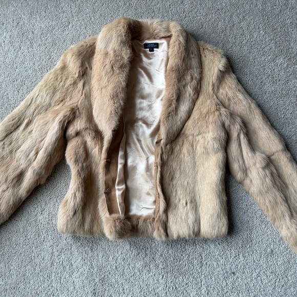 ✨ Luxury Rabbit Fur Jacket – SHINE New York – Size M - Picture 2 of 6